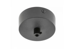 Aluminium grille with clamping fitting and ceiling luminaire cable, 80x28mm, black 1208958653