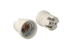E40 ceramic lamp holder, white 1208958660