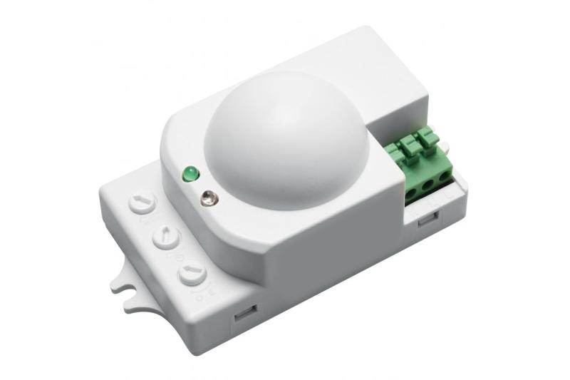 Microwave motion sensor, SRC812, max 1200W, AC220-240V, 50/60Hz, angle 360°, range 1-8m ± 1,5- 3,5m, IP20, working with LED, surface mounted, white housing 1208958713