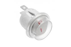 Round rocker switch, WHITE, IP44, max 1300 W, max 230V 1208958736