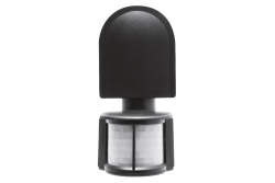 Motion detector CR-2, max 1200W, AC220-240V, 50/60Hz, angle180°, range 8m ± 1,8-2,5m, IP44, not for LED, surface mounted, black housing 1208959125
