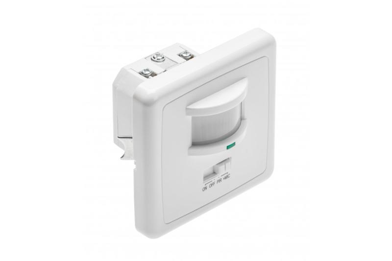 Motion detector CR-4 LED,  min. 40W, max. 500W, AC220-240V, 50/60Hz, angle 160°, range 12m ± 1-2,5m, IP20, working with LED, recessed, white housing 1208959130