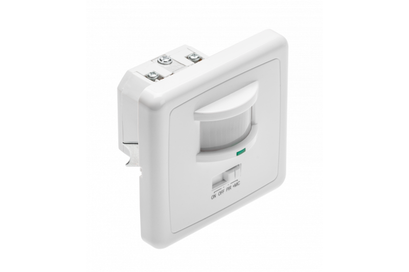 Motion detector CR-4 LED,  min. 40W, max. 500W, AC220-240V, 50/60Hz, angle 160°, range 12m ± 1-2,5m, IP20, working with LED, recessed, white housing 1208959130