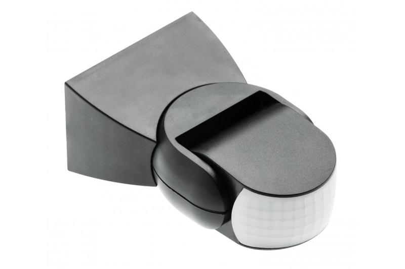 Motion detector CR-9, max 1200W, AC220-240V, 50/60Hz, angle 180°, range 2-8m ± 1,8- 2,5m, IP65, working with LED, surface mounted, black housing 1208959137