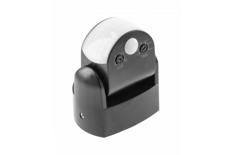 Motion sensor CR-9 mini, max.1200W,AC220-240V,50/60Hz,180°/360°,max.12m,IP65,LED,black 1208959139