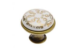 Porcelain knob 728-J4 antique brass C-Orient Gold 1208959152
