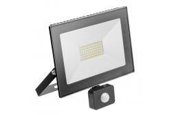 G-TECH Motion detector LED floodlight, 50W, 3500lm, AC220-240V, 50/60Hz, PF>0.9, IP65, 120°, 6400K, black 1208959171