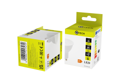 G-TECH LED light source, 3W, 240lm, 4000K, GU10, AC220-240V, 50-60Hz, RA>80, PF>0,5, 120°, 26mA 1208959220