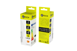 G-TECH LED light source, B45C, SMD2835, E27, 3W, 200 lm, 33 mA, AC220-240V, 50-60 Hz, 160°, 3000K 1208959239