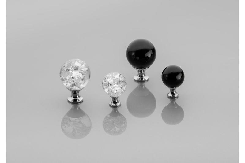 Zamak knob Crystal Palace C 30mm chrome + CRYSTAL 1208959277