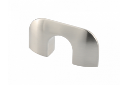 Zamak knob MILANO C=32 inox-brushed steel 1208959292