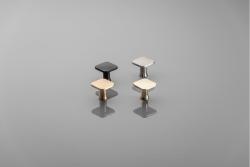 PIAZZA inox knob - brushed steel 1208959301