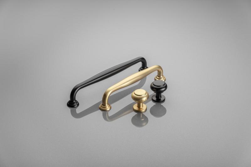 Knob STILO brushed gold 1208959319
