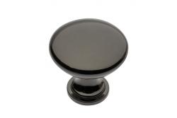 Zamak knob TERNI black chrome 1208959327