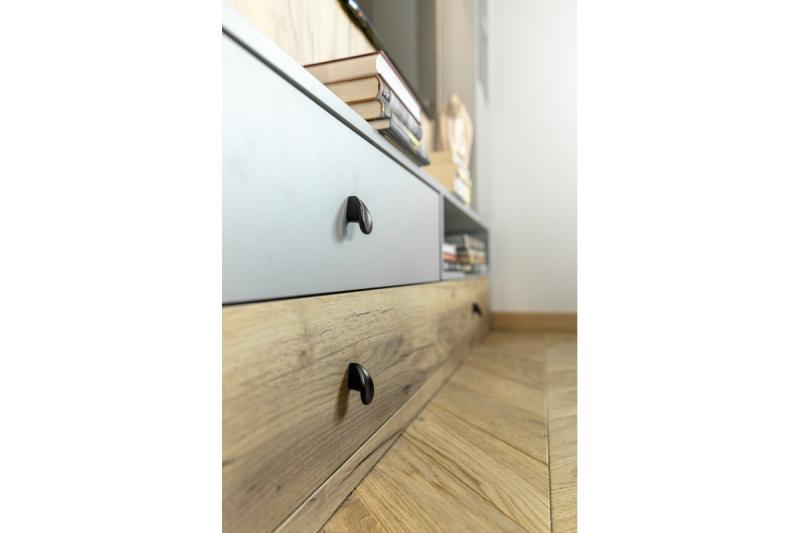 Zamak knob VENICE matt black 1208959338