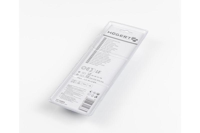 Hoegert Torx bit dopsleutelset 1/4" en 3/8" 9 stuks 1208959463