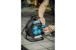 Hoegert Rubber geïsoleerde kabelhaspel 20m 1208959494