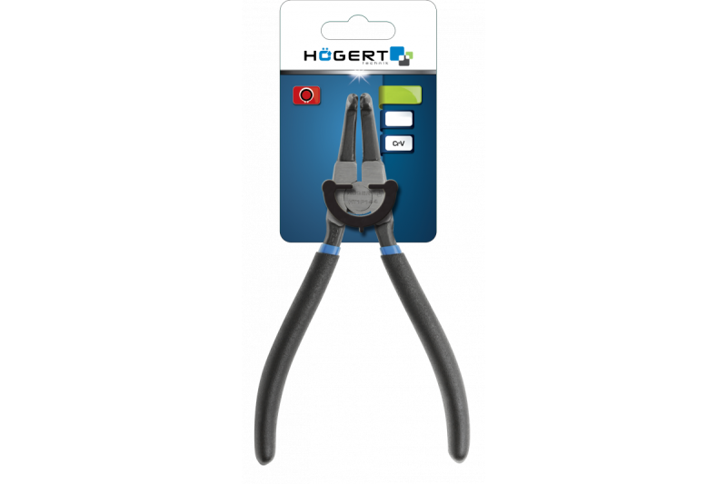 Hoegert Ring circlip tang (Seeger ring) extern gebogen. 1208959527
