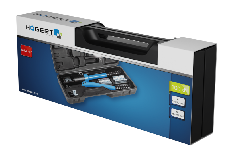 Hoegert Hydraulische kabelkrimptang 16-300mm² 1208959535