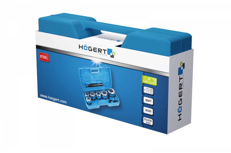 Hoegert Handmatige pijpdraadsnijder 1/4"- 5/4" 1208959644