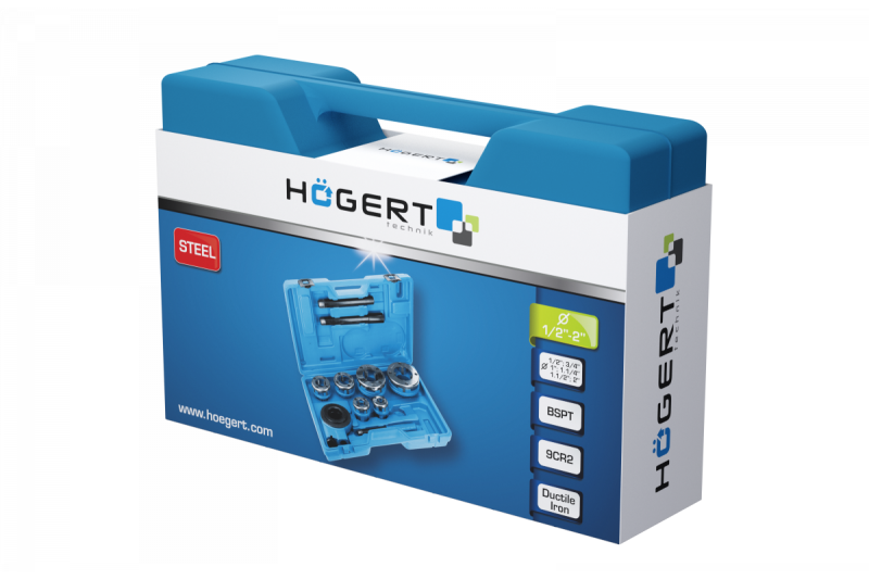 Hoegert Handmatige pijpdraadsnijder 1/2"- 2" 1208959645