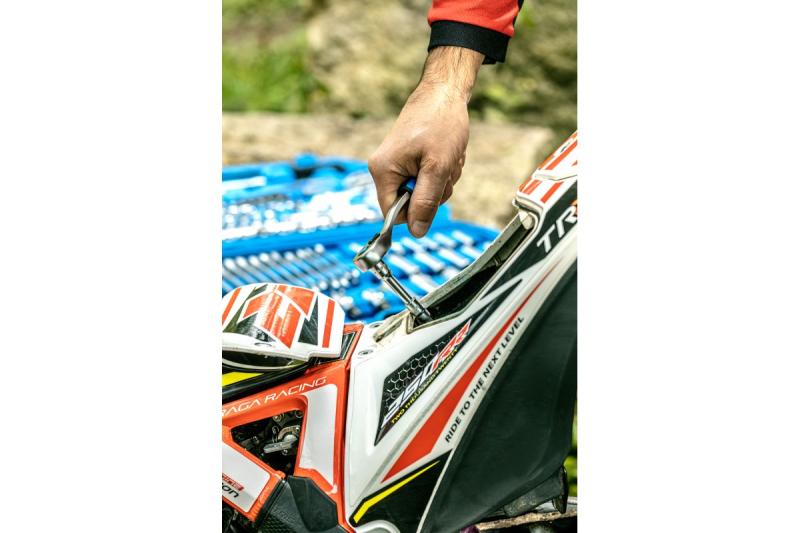 Hoegert Ratelhandvat 1/4" 72T CrV staal met snelsluiting 1208959716