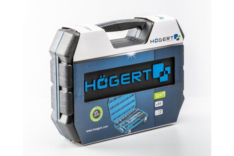 Hoegert Gereedschapsset 89 stuks tweekleurige koffer 1208959731