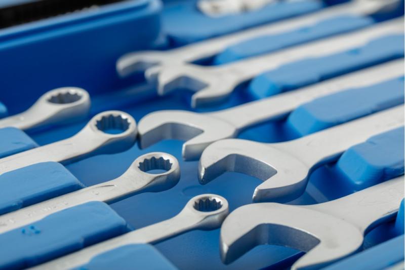 Hoegert Gereedschapsset 85 stuks tweekleurige koffer 1208959732