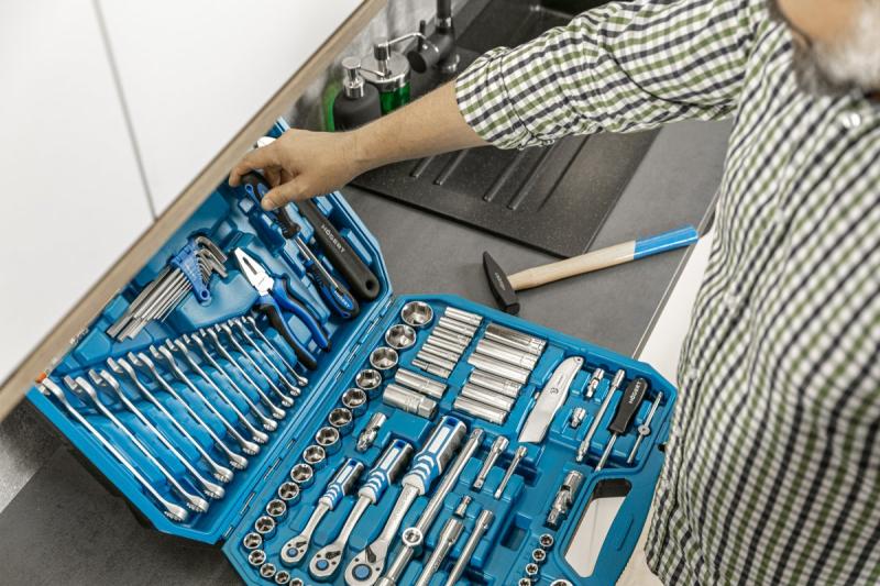 Hoegert Toolkit 131 stuks. 1/2" 3/8" 1/4" 1208959735