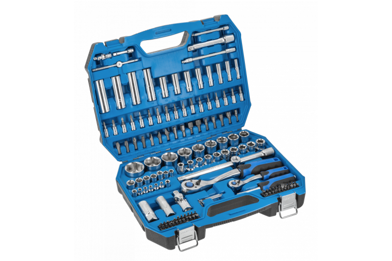 Hoegert Gereedschapsset 144 stuks tweekleurige koffer 1208959736