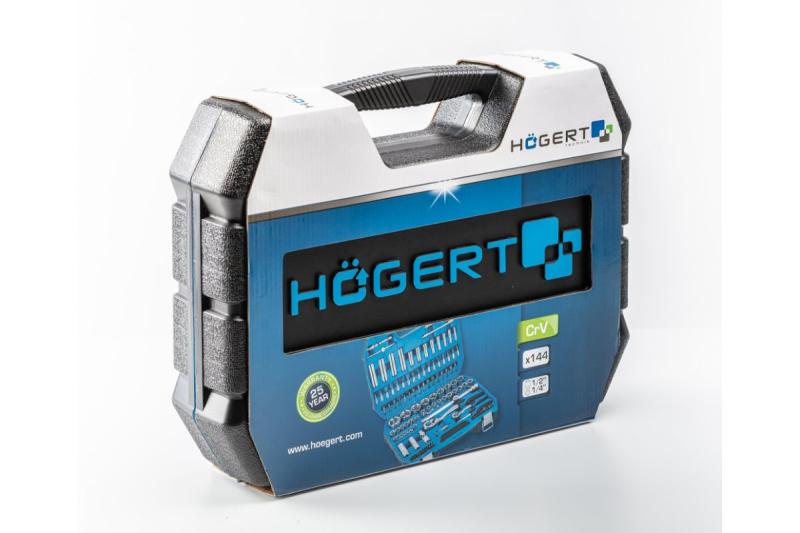 Hoegert Gereedschapsset 144 stuks tweekleurige koffer 1208959736