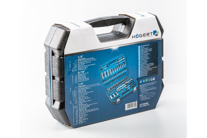 Hoegert Gereedschapsset 144 stuks tweekleurige koffer 1208959736