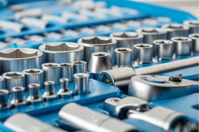 Hoegert Gereedschapsset 144 stuks tweekleurige koffer 1208959736