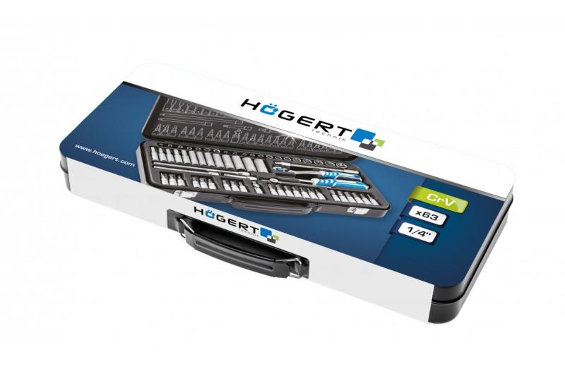 Hoegert Gereedschapsset 63 stuks. 1 4" 1208959751