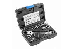 Hoegert Ratelring sleutel met gewricht en doppen 1208959753