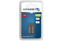 Hoegert Schroevendraaier bit TORX 10 25 mm S2 staal 2 stuks blisterverpakking 1208959890