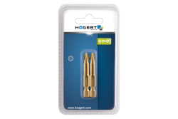 Hoegert Schroevendraaier bit PH2 50 mm S2 staal titanium gecoat 2-stuks verpakking 1208959900