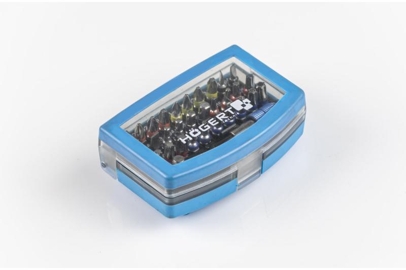 Hoegert 32-delige schroevendraaierbits set van S2 staal 1208959902