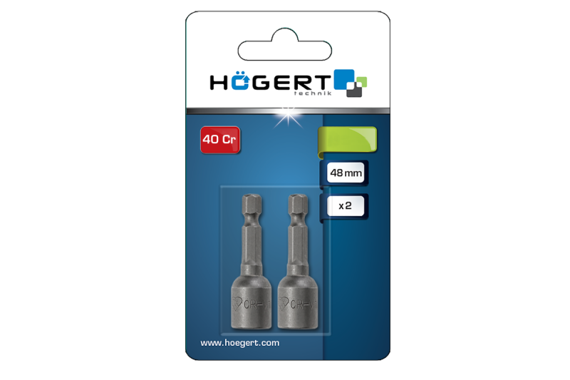 Hoegert Magnetische doppen 13 mm 1/4" 2 stuks 1208959918