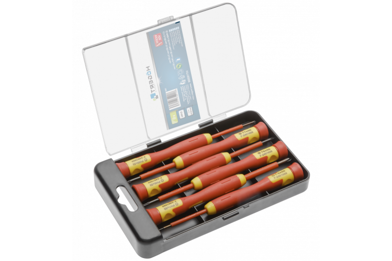 Hoegert 6-delige geïsoleerde precisie schroevendraaierset van 1000 V CrMo staal. 1208960040