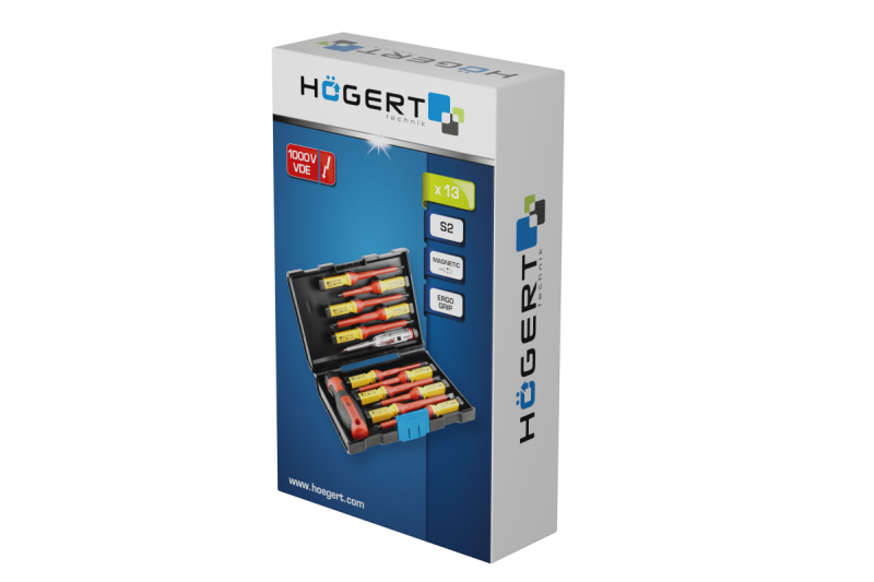 Hoegert Schroevendraaiers - set van 13 stuks geïsoleerd 1000V 1208960044