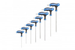 Hoegert Zeskantsleutelset type-T met kogel lang 8 stuks. 1208960134