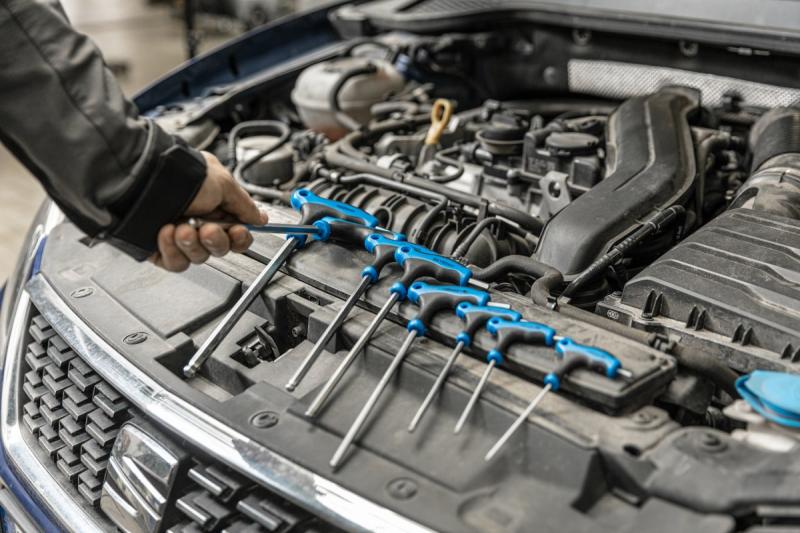 Hoegert Zeskantsleutelset type-T met kogel lang 8 stuks. 1208960134