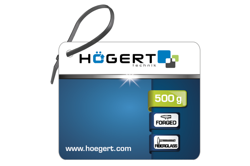 Hoegert Slotenmakershamer 1000 g met glasvezelsteel 1208960220