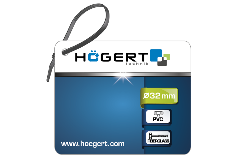 Hoegert Nylon Hamer glasvezel handvat van 35 mm. 1208960234