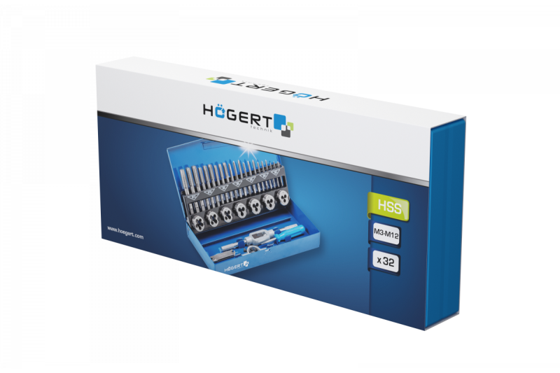 Hoegert Tap- en snijmoerset 32 stuks 1208960276