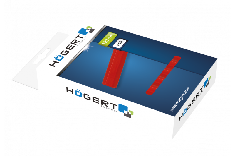 Hoegert Technische krijt rood 120 mm 12 stuks. 1208960316