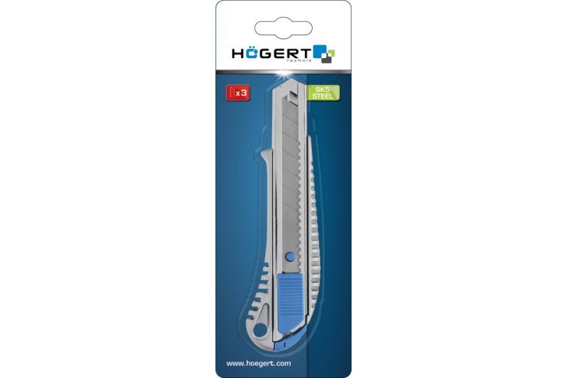 Hoegert Snap-off mes 18 mm zink spuitgiet één SK5 stalen mes. 1208960399