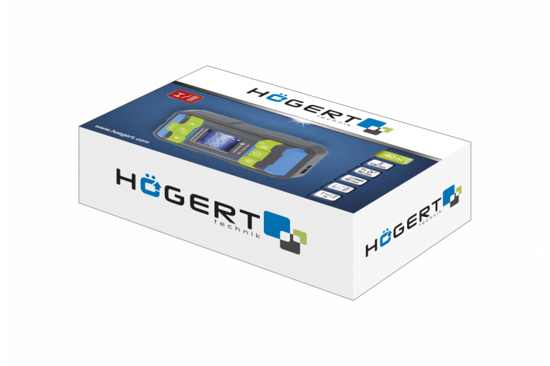 Hoegert Stud finder met laserafstandsmeter 40m 1208960474