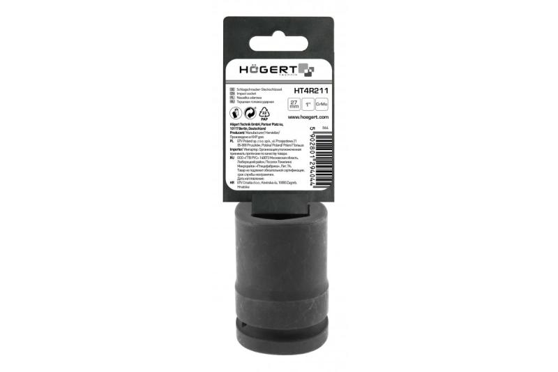 Hoegert Impact dopsleutel 1" 27 mm CrMo lang 1208960568